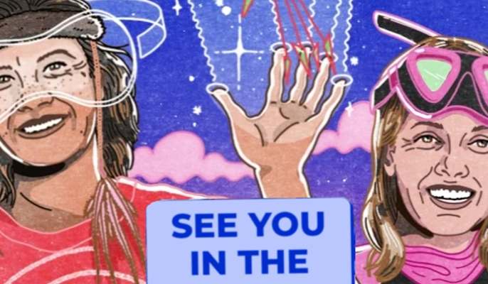 Future you cartoon illustration
