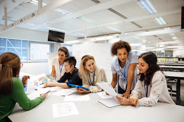 Group of female colleagues in a meeting