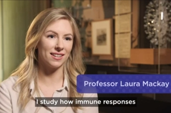 Still from interview with Laura Mackay