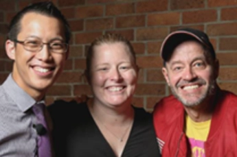Jessica Pritchard with two males